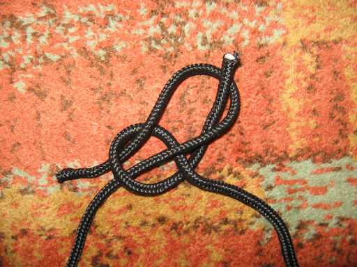 Bowline knot step 2