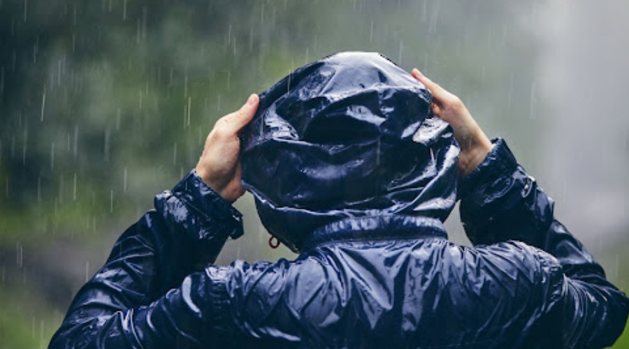 Waterproof jacket during rain 
