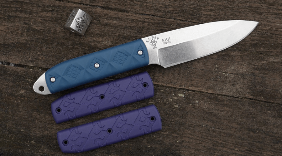 The KA-BAR Boss knife and replaceable hilts