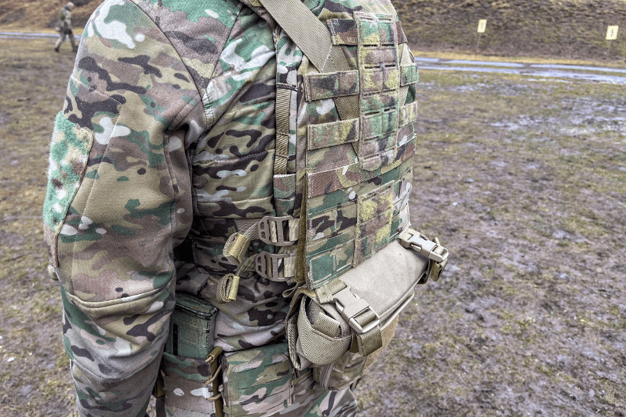 The Agilite BuddyStrap rescue harness - detail from an angle