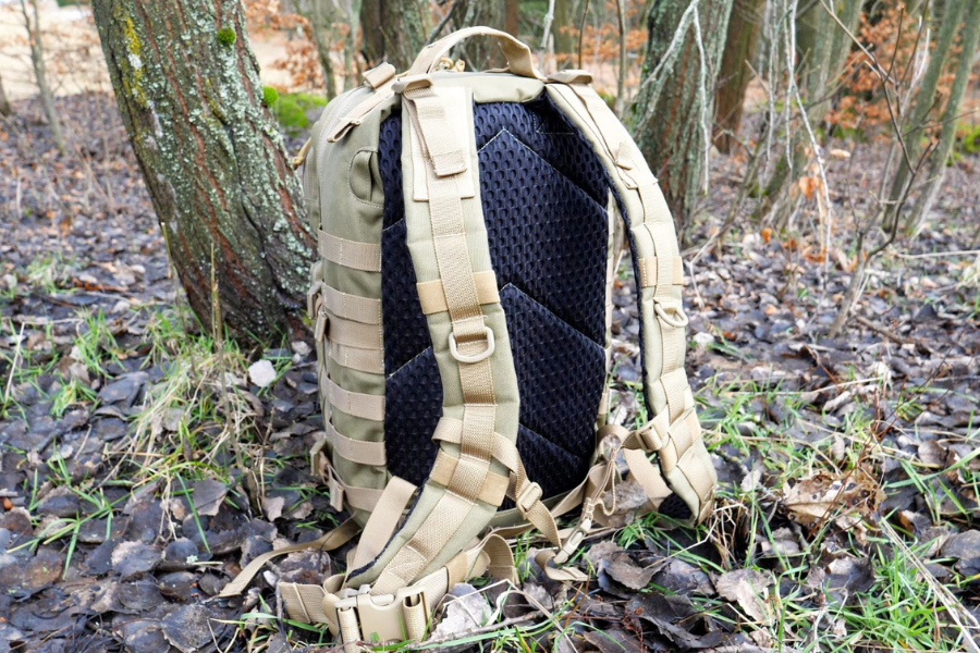 Back system of the Maxpedition Falcon II small tactical backpack