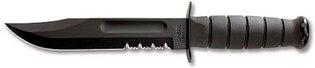 Fixed Blade Knife KA-BAR® 1212 Black combo blade 