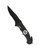 RESCUE Mil-Tec® folding knife with combined blade - black