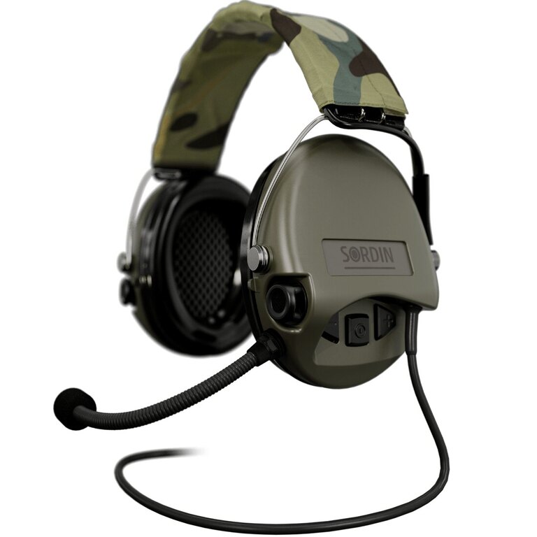 Sordin® Supreme Mil-Spec CC Electronic Earmuffs, with microphone